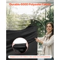 thumbnail image 2 of VEVOR Grill Cover, 66 inch BBQ Covers for Outdoor Grills, Waterproof, Fade Resistant, Weather Resistant Heavy Duty 600D Polyester, Easy On/Off, with Secure Buckles, Black, 2 of 9