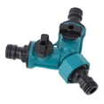 thumbnail image 6 of Garden Hose Y Splitter, 3 Way Water Tap Faucet Splitter Plastic Adapter Connector with Shut Off Valve for Garden Greenhouse Drip Irrigation Lawn Watering, 6 of 9