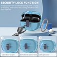 thumbnail image 3 of [Funda protectora] TPU transparente TUDIOW a prueba de golpes para auriculares Bose Ultra Open, 3 of 7