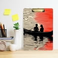thumbnail image 2 of FORMRS Acrylic Clipboard with Low Profile Clip Standard A4 Letter Size, 12.5" x 9", Illusionary Boat, 2 of 8