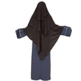 thumbnail image 2 of Chapeau Froissé Uni pour Femmes avec Hijab Ethnique Musulman, 2 of 4