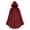 Wine, variant on LEKWK Medieval Hooded Cape Women Velvet Gothic Vampire Costume Witch Cloak Vintage Halloween Renaissance Costume Cosplay Party Fancy Dress