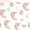 Light Peach & Rainbow Print, variant on Evolur RainBoho Collection ( 2pc Sheet Set ), Light Peach & Rainbow Print
