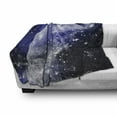 thumbnail image 3 of Space Soft Flannel Fleece Blanket, Galaxy Nebula Full Moon Phase Starry Night Sky Orbit Infinity for Home and Dorms, Cozy Plush for Indoor and Outdoor Use, 60" x 80", Blue Navy White, by Ambesonne, 3 of 6