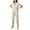 Beige, variant on Beige Womens Jumpsuits Cropped Utility Jumpsuit Women's Casual Short Sleeve Jumpsuits Zip Up Outfit with Pockets Overalls for Women