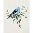 thumbnail image 3 of Swatland, Sally 12x14 Black Modern Framed Museum Art Print Titled - Bluebird Happy I, 3 of 5
