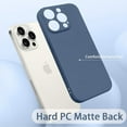thumbnail image 4 of Designed for iPhone 16 Pro Max Case, Ultra Thin Camera Lens Protection Matte Back Hard PC Shockproof Skin Friendly Anti-Slip Solid Color Phone Case Compatible with iPhone 16 Pro Max - Blue, 4 of 4