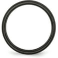 thumbnail image 3 of Chisel Stainless Steel Brushed Black IP-plated 6.2mm Band - Ring Size 11.5, 3 of 8