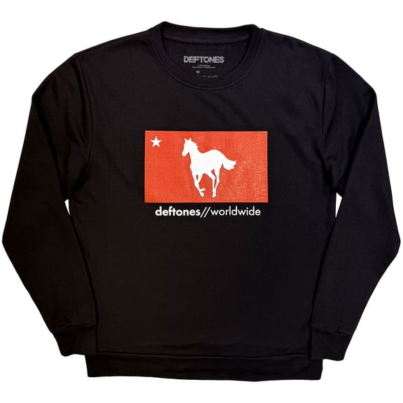 Deftones Unisex Sweatshirt: Star & Pony (Black)
