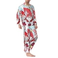 thumbnail image 2 of Naloa Christmas Men’s Pajamas Set - Long Sleeve Button Down Sleep Shirt and Pajama Bottoms Sleepwear Set-Medium, 2 of 7
