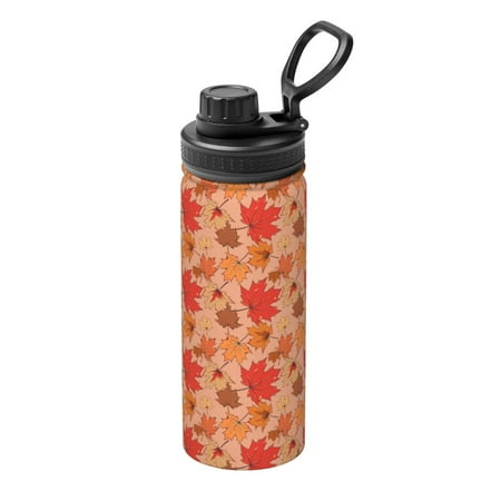 

Ocsxa Yellow And Red Maple Leaves Print 18oz Stainless Steel Water Bottle Unisex Water Bottle Insulated Sports Water Cup Flask for Cold Water Drinks/Sports/Travel/Car/School