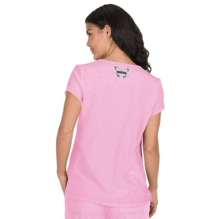 asymmetrical scrub top