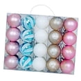 thumbnail image 1 of 40 adornos navideños colgantes de bolas con orificio para colgar, reutilizables, para el árbol de Navidad. Estilo B, 1 of 9