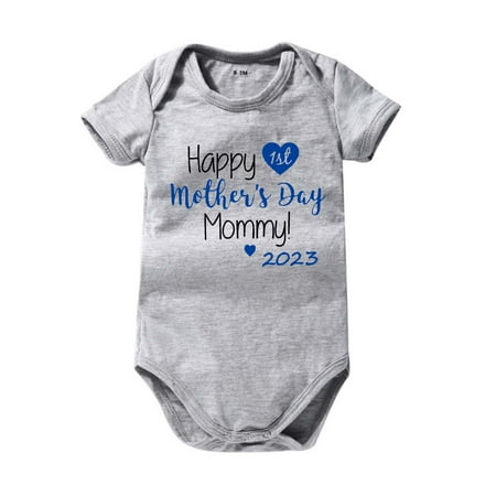 

Stamzod Newborns Baby Clothes Summer Jumpsuit for Babies Short Sleeve Letter Print T-Shirt Rompers Infant Gifts Kids Outfits