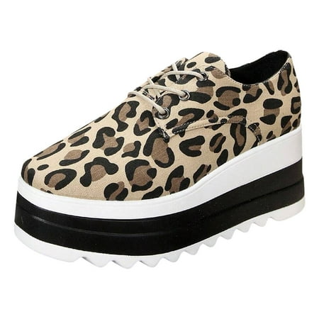

Blphud Dressy Sneakers for Women Summer Shoes for Women Casual Womens Dresses Womens Sneakers New Women s Shoes Thick Sole Cake Shoes Elevated Low Top Single Shoes Lace Up Round Toe Casual Shoes 38