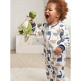 thumbnail image 3 of Gerber Baby and Toddler Neutral Microfleece Blanket Sleeper Pajamas, 3-Pack, Sizes 0/3M-5T, 3 of 11