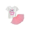 Awkward Styles Birthday Party Girl Shirt Pink Unicorn Dress Ballet Outfit Princess Tutu Skirt Set