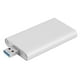 thumbnail image 3 of 2X Aluminio Mini Msata Ssd Recinto Caja Hdd USB 3.0 5Gbps Caja de Almacenamiento Externo Conductor Duro de FijaciÓN de Tornillo de Alta Velocidad, 3 of 5