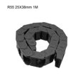 thumbnail image 2 of Cadena de Arrastre Portacables Tipo Abierto con Conectores de Extremo R55 25X38mm 1 Metro Plástico para Máquina Router CNC Eléctrica, 2 of 5