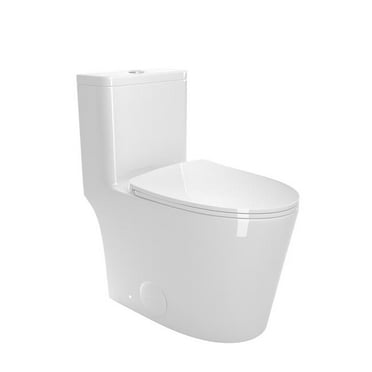 Bothwa T036-WT 27.95 x 14.76 in. Home 1.1 & 1.6 GPF Elongated Comfort Height Floor Mounted Dual Flush Toilet, White