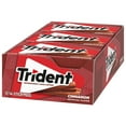 TRIDENT CINNAMON SUGAR FREE GUM 14 CT x 12