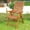 Brown Stain/Balau Wood, variant on international caravan furniture piece set of 2 freeport 5-position folding arm chair