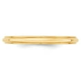 thumbnail image 3 of 14KY 2.5mm Half Round with Edge Band Size 6 in 14k Yellow Gold, 3 of 3