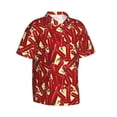 thumbnail image 2 of Balery Fire Extinguisher Print Men's Hawaiian Shirts Short Sleeve Beach Shirt Relaxed Fit Vacation Button Down Shirts-X-Large, 2 of 9
