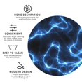 thumbnail image 3 of Pofeuu Blue Lightning Print Coasters for Drinks, 4Pack PU Leather Coasters, Bar Drink Coasters for Tabletop Protection, Furniture from Damage-Round Shape, 3 of 6
