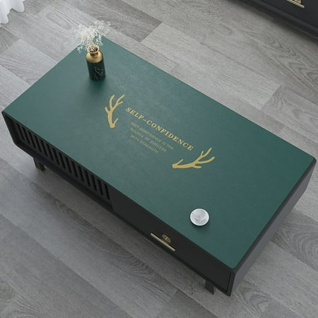 

ASWMXR Fashion Style Coffee Table Cloth Proof Leather Cushion Dining Table Cushion Household Rectangular Table Cloth 40ADSJB01