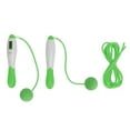 thumbnail image 1 of Cuerda para saltar con contador, cuerda para saltar inalámbrica, 4 modos, equipo de ejercicios de alambre de acero ajustable para ejercicio, verde, 1 of 10