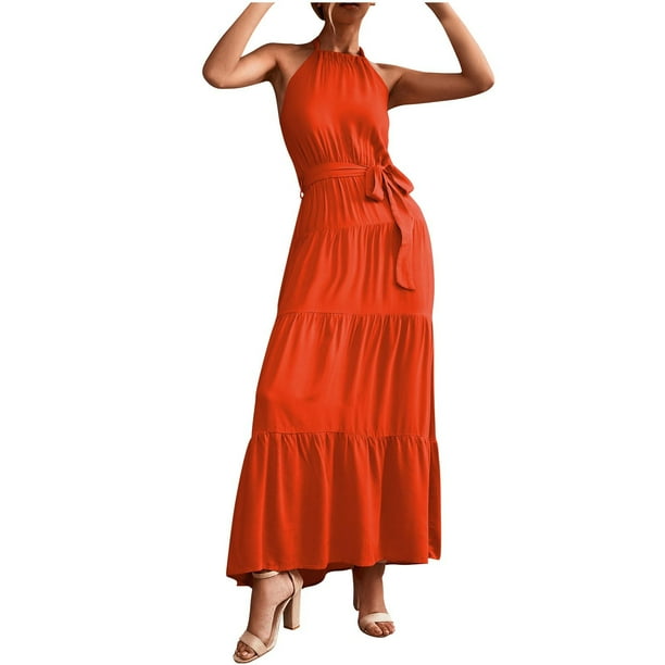 jovati Halter Dress for Women Summer Womens Casual Sexy Fashion