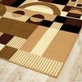 thumbnail image 5 of Allstar Brown Area Rug. Contemporary. Abstract. Traditional. Geometric. Formal. Shapes. Squares (7' 7" x 10' 6"), 5 of 7