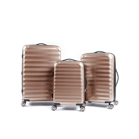 iFLY Hardside Fibertech Luggage, 3 Piece Set (Best Luggage For Suits)