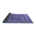 thumbnail image 2 of Ahgly Company Indoor Round Oriental Blue Industrial Area Rugs, 8' Round, 2 of 4