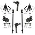 thumbnail image 1 of Detroit Axle - Front Outer & Inner Tie Rod Ends, Upper Lower Ball Joints Replacement for 2000 - 2003 Dodge Durango - [2000 - 2004 Dodge Dakota] - RWD ONLY - 8pc Set, 1 of 6