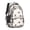 Pug and Hearts, variant on Bulldog Black Pattern Cute School Backpack Bag with Padded Back and Adjustable Shoulder Straps 16.9 X 12.6 X 5.9 Inches