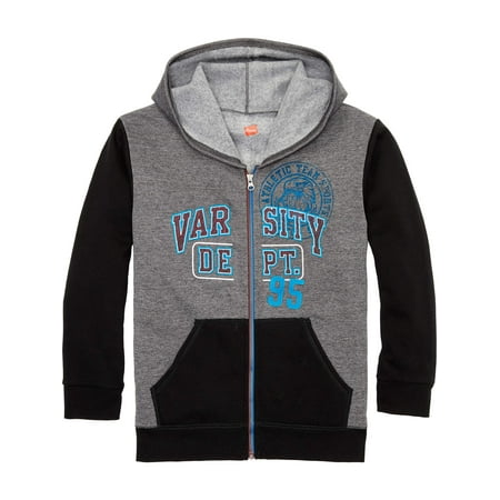 Fleece Colorblock Zip Up Hooded Sweatshirt (Little Boys & Big Boys)