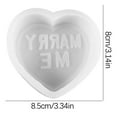 thumbnail image 3 of Fiudx Molde para Velas de San Valentín, Aromaterapia En Forma de Corazón, Molde de Resina para Jabón, Material Flexible y No Tóxico, Fácil de Desmoldar, Perfecto para Regalos y Decoración Del Hogar (, 3 of 3