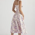 thumbnail image 4 of Vestido Midi Vestido Vestido midi de vendaje para mujer Vestido de fiesta sin mangas con estampado floral (Púrpura L) Ygjytge para Mujer Púrpura T XL, 4 of 6