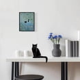 thumbnail image 3 of Arte de pared Hamduker con estampado de gatos Monet divertidos nenúfares, 3 of 7