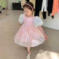 thumbnail image 1 of New Girls Sweet Dresses For Child Fluffy Puff Tutu Frocks Kids Princess Dress Birthday Party Gown Vestidos Baby Evening Clothes2T(Size 100) Gao Jinjia LED, 1 of 2
