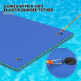 thumbnail image 5 of MADOG Water Floating Mat Foam Pad, 12x6FT Bouncy Tear-Resistant XPE Foam, Giant Lake Mat Lily Pad for Recreation Pool River Ocean Outdoor Water Activities, Blue, 5 of 9