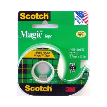 Scotch 3m Magic Tape, 1 2 X 800 Inches - Walmart.com