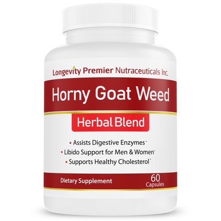 Longevity Horny Goat Weed Extract [Extra Strength] with Maca Root, Mucuna Pruriens, Tongkat Ali, Saw Palmetto, Muira Puama, L-Arginine, Panax Ginseng - for Both Men and