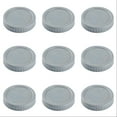 thumbnail image 1 of Wide Mouth Jar Lids 86mm - 12PCS Plastic Canning Lids with Silicone Rings - Leakproof Food Grade Storage Caps for More Jars - Dishwasher Safe Colorful Jar Lids, 1 of 4
