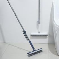 Cleaning Supplies under $5 kkbbma Floor Scrubbing Brush, Floor Scrub Brush with Long Handle, Stiff Bristle Brush for Bathroom Shower Indoor Cleaning, Deck Scrubber for Garage,Tile and Wall