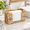 Natural-Water Hyacinth, variant on Paper Towel Dispenser Countertop Water Hyacinth For Bathroom Toilet Kitchen Counter Wicker Holder Fit Multifold
