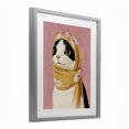 thumbnail image 2 of Stupell Industries Art Deco Cat Babushka in Yellow Scarf Gray Framed Print Under Glass, 17 x 21, by The Prints Vibe, 2 of 8