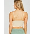 thumbnail image 7 of Made by Olivia Women's Crochet Laced Bralette Crop Cami Top, 7 of 7
